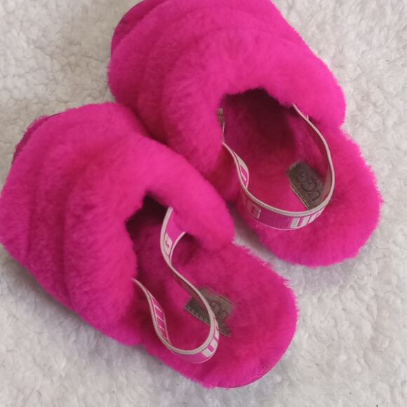 UGG Fluff Yeah Slides pink Toddler 10 - Picture 5 of 7